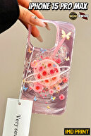 Rose Planet Imd Case with Pink Rose and Butterfly