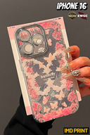Butterfly & Floral Glitter Lens Protector Case