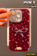 Silver Bowknot Glitter Lens Protective Case