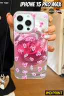Pink Rose & Bow Themed Hologram Imd Case