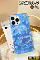 Imd Case with Gradient Blue Rose and Butterfly Hologram