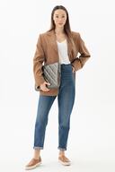 لپ تاپ کیف نوت بوک HINGER BAG Case 15 "-16" خاکستری چرمی کاپیتون-thumb