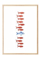 Wooden framed mirror