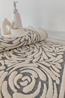 مجموعه حوله 2 تکه - کف رنگارنگ و سه بعدی - 100 ٪ پنبه - جذب آب زیاد-thumb