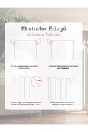 پرده کتانی چین دار به رنگ بژ نیازی به اتو ندارد-thumb