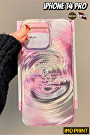 Gradient Pink Rainbow Hologram Imd Case