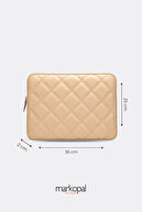 کیف نوت بوک با بند شانه قاب تبلت لپ تاپ 13-14 اینچ راسو چرمی لحافی-thumb