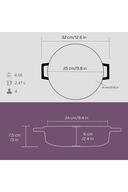 ریخته گری وسایل آشپزی بهاری چند منظوره. قطر سری مرسوم ، مد روز (Ø) 24 سانتی متر.-thumb