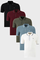 Black-White-Blue-Khaki-Cherry