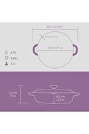 قطر گلدان چند منظوره تخت چدنی جدید سری Heritage (Ø) 28 سانتی متر.-thumb