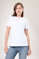 تی شرت زنانه 100% پنبه ای فوق العاده با کیفیت و رنگ ثابت تیشرت پنبه ای ارگانیک یقه سفید-thumb