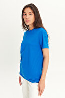 تیشرت باریک مردانه ساکس آبی صد در صد نخی باریک و باریک-thumb