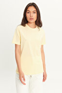 تیشرت باریک مردانه زرد صددرصد نخی با برش باریک-thumb