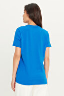 تیشرت باریک مردانه ساکس آبی صد در صد نخی باریک و باریک-thumb