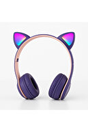 هدفون بی‌سیم بلوتوث روی گوش Cat P47m هدفون با الگوی Cat Lighted Rgb-thumb