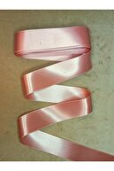 روبان ساتن پودری 4 سانتی متری 10 متری یک رول ساتن، ساتن، روبان، روبان، روبان ساتن عرض 4 سانتی متر-thumb