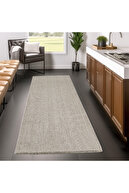 فرش بوکل ساده جوت نرم سیزال دارای پشتی 100% پلی پروپیلن بدون گرد و غبار فرش اتاق راهرو رنگ قهوه ای-thumb