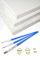 گل زن نقاشی با اعداد ست با قاب 40 در 50 سانتی متر-thumb