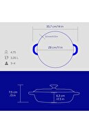قطر گلدان چند منظوره تخت چدنی جدید سری Heritage (Ø) 28 سانتی متر.-thumb