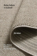 فرش بوکل ساده جوت نرم سیزال دارای پشتی 100% پلی پروپیلن بدون گرد و غبار فرش اتاق راهرو رنگ قهوه ای-thumb