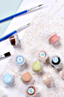 گل زن نقاشی با اعداد ست با قاب 40 در 50 سانتی متر-thumb