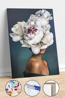 گل زن نقاشی با اعداد ست با قاب 40 در 50 سانتی متر-thumb