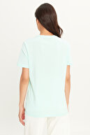 تیشرت باریک 100% نخی نعناعی مردانه با برش باریک-thumb