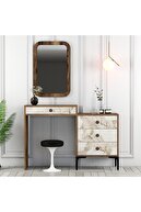 WALNUT / WHITE MARBLE