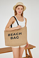 Jute Beach Bag Printed