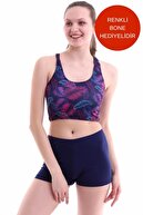 Navy Blue ,Patterned
