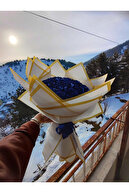 روبان ساتن آبی 4 سانتی متر گلدان 10 متر توپ ، ساتن ، ستن ، روبان ، روبان روبان روبان روبان-thumb