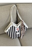 NAVY BLUE STRIPE / WHITE