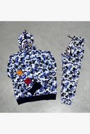 AXXAN Unisex Pubg Bape X Shark Eşofman Takımı - gri - Fiyatı