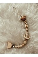 بند پستانک زنجیر چوبی طبیعی با جزئیات میکی-thumb