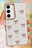 قاب محافظ گلکسی اس 20 FE کمان طرح شفاف دوربین نقره‌ای نقره‌ای براق بیرون زده-thumb