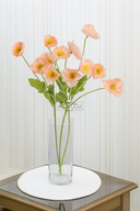 گل مصنوعی 4 عدد شاخه خشخاش 60 سانت ماهی قزل آلا-thumb