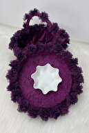 ست لوازم شب حنا 174 تکه بنفش-thumb