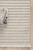 فرش بافته شده قهوه ای بژ نمک کیلیم نمک-thumb