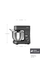 استند میکسر Maestrochef Stella Space Grey 1500w 5 لیتری-thumb