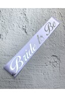 Huzur Party Store Bride To Be Yazılı Beyaz Üstüne Gümüş Gri Yaldızlı Kuşak Bekarlığa Veda Partisi Konsepti Kuşağı