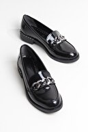 ayakPARK Klasik Rugan Rahat Iş Ofis Loafer Kadın Ayakkabı