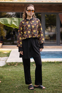 sunflower themed flower print