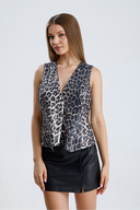 Black Beige Leopard