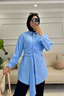 کمربند زنانه جزئیات پیراهن آستین بلند آستین بلند طول مدل: 1.67 کیلوگرم: 62-thumb