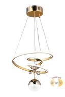 لوستر لامپ آویز ال ای دی 3 رنگ مینی تک طلایی Kaos-thumb