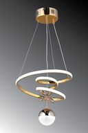 لوستر لامپ آویز ال ای دی 3 رنگ مینی تک طلایی Kaos-thumb