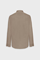 پیراهن کتانی راسو مردانه 100% پنبه‌ای با یقه دکمه‌دار و پارچه‌ای قابل تنفس-thumb