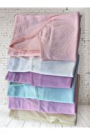 بسته 6 تایی زیر پیراهن طناب پارچه ای طناب دار پاستیلی دخترانه (هدیه سگک لاستیکی 6 بسته)-thumb