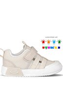 Vicco Momo Yazlık Ortopedik Unisex Çocuk Işıklı Spor Ayakkabı Bej