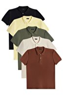 Black-Yellow-Khaki-Ecru-Brown